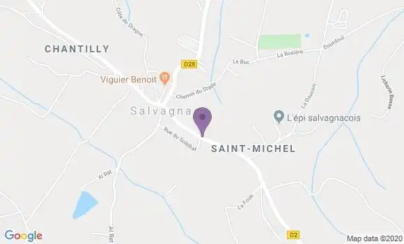 Localisation Banque Postale Agence de Salvagnac