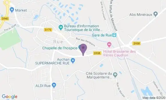 Localisation Banque Postale Agence de Rue