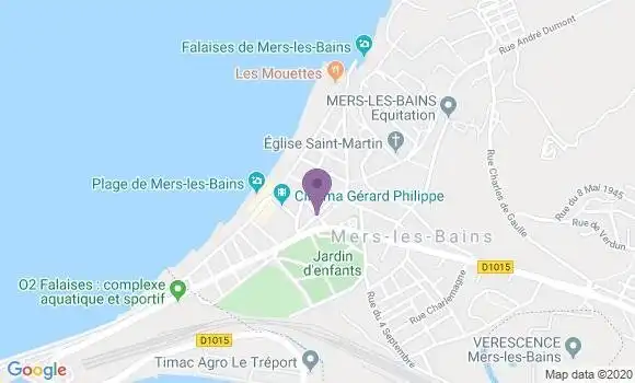 Localisation Banque Postale Agence de Mers les Bains