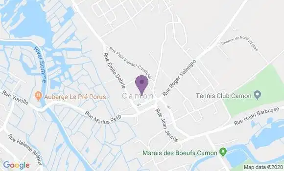 Localisation Banque Postale Agence de Camon