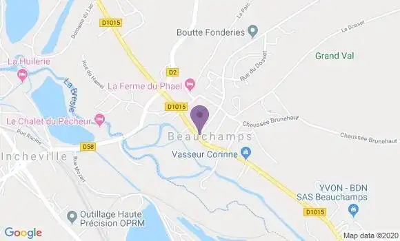 Localisation Banque Postale Agence de Beauchamps