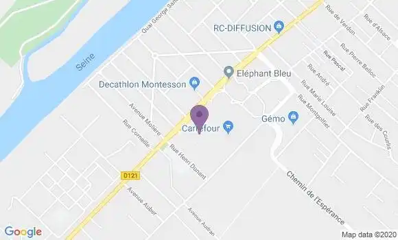 Localisation Banque Postale Agence de Montesson Centre Commercial