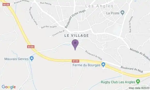 Localisation LCL Agence de Les Angles