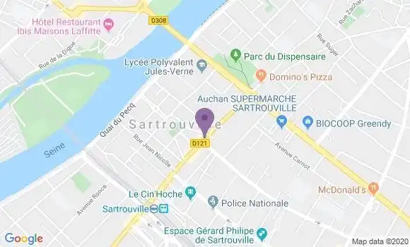 Localisation Banque Postale Agence de Sartrouville Jean Jaurès