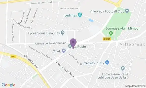Localisation Banque Postale Agence de Villepreux