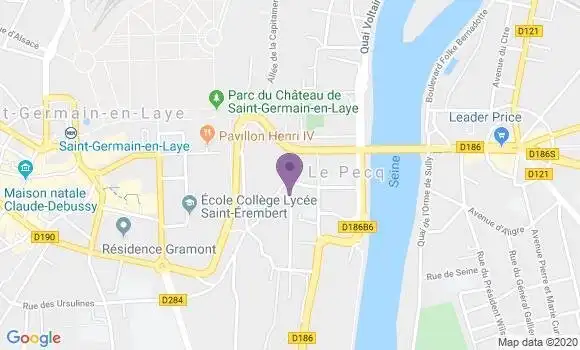 Localisation Banque Postale Agence de Le Pecq