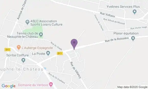 Localisation Banque Postale Agence de Neauphle le Château