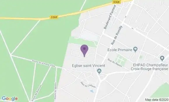 Localisation Banque Postale Agence de Le Mesnil le Roi