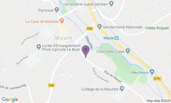 Localisation Banque Postale Agence de Maule