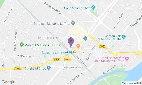 Localisation Banque Postale Agence de Maisons Laffitte