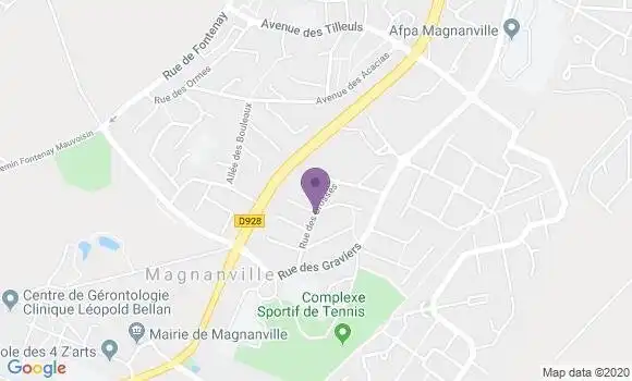 Localisation Banque Postale Agence de Magnanville