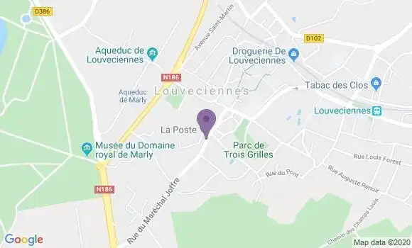 Localisation Banque Postale Agence de Louveciennes
