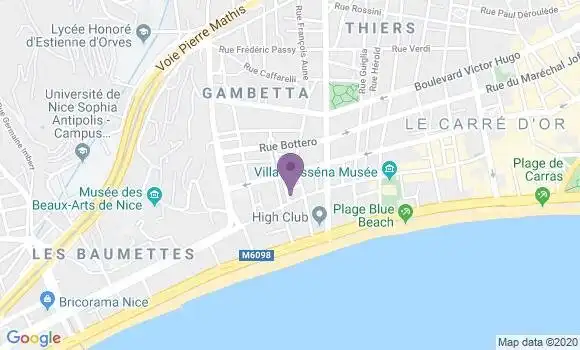 Localisation LCL Agence de Nice Magnan