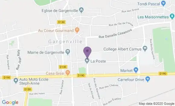Localisation Banque Postale Agence de Gargenville