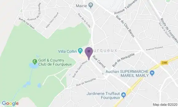 Localisation Banque Postale Agence de Fourqueux