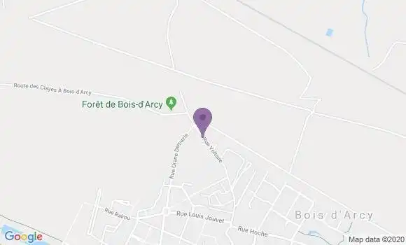 Localisation Banque Postale Agence de Fontenay le Fleury