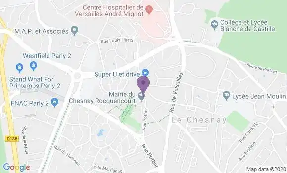 Localisation Banque Postale Agence de Le Chesnay