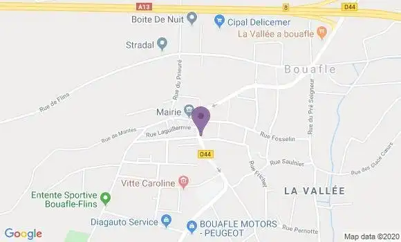 Localisation Banque Postale Agence de Bouafle