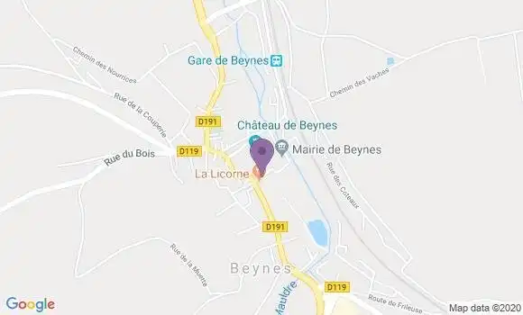 Localisation Banque Postale Agence de Beynes