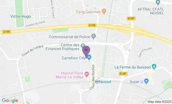 Localisation Banque Postale Agence de Noisiel le Luzard
