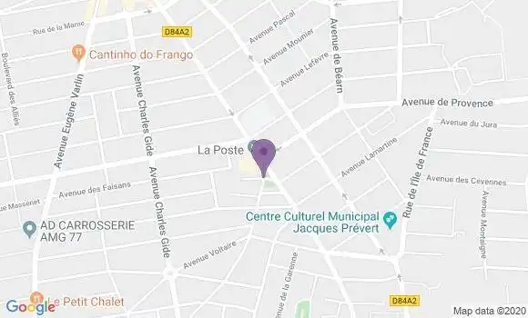 Localisation Banque Postale Agence de Villeparisis