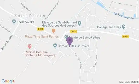 Localisation Banque Postale Agence de Saint Pathus