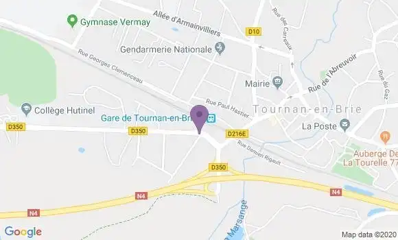 Localisation Banque Postale Agence de Gretz Armainvilliers