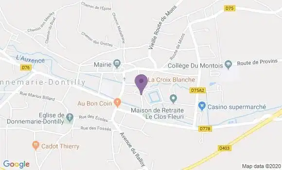 Localisation Banque Postale Agence de Donnemarie Dontilly