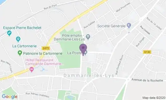 Localisation Banque Postale Agence de Dammarie lès Lys