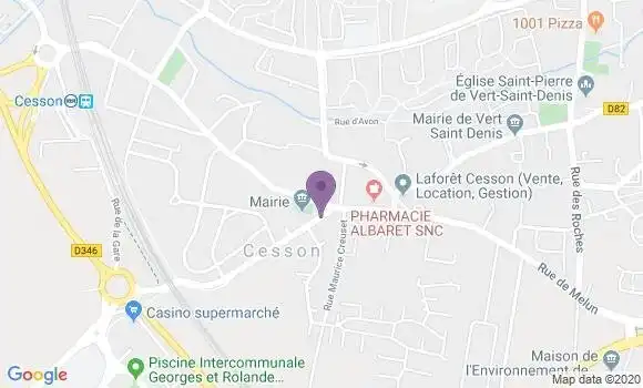 Localisation Banque Postale Agence de Cesson