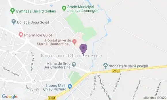Localisation Banque Postale Agence de Brou sur Chantereine