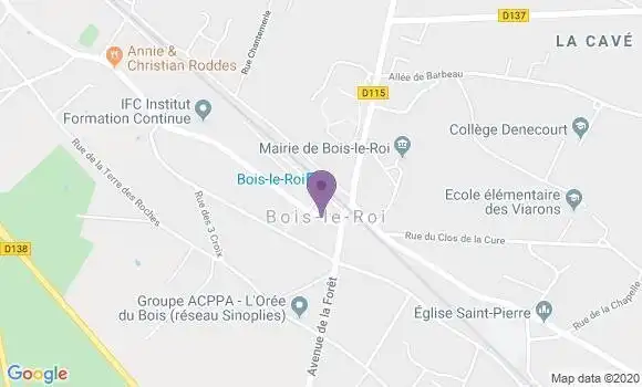 Localisation Banque Postale Agence de Bois le Roi