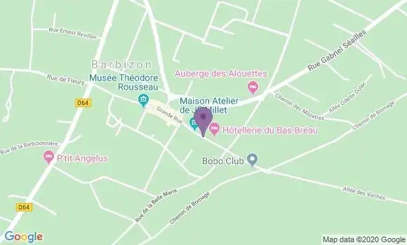 Localisation Banque Postale Agence de Barbizon