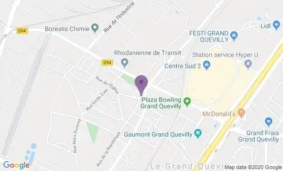 Localisation Banque Postale Agence de Le Grand Quevilly République