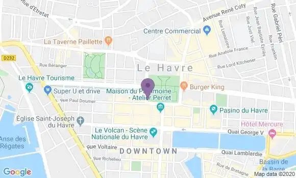 Localisation Banque Postale Agence de Le Havre Mont Gaillard