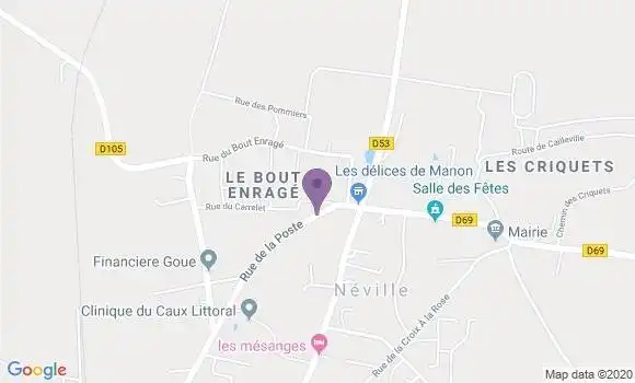 Localisation Banque Postale Agence de Saint Valery en Caux