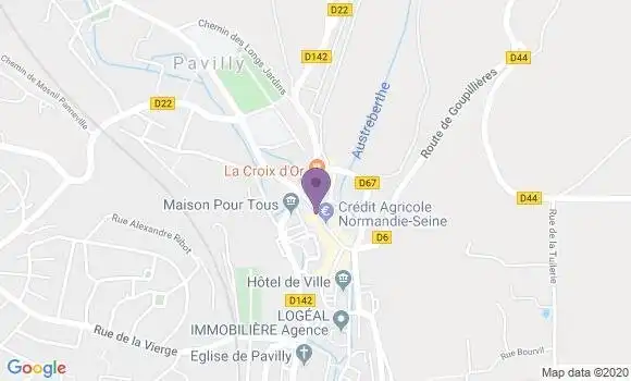 Localisation Banque Postale Agence de Pavilly