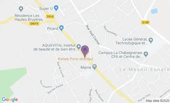 Localisation Banque Postale Agence de Le Mesnil Esnard