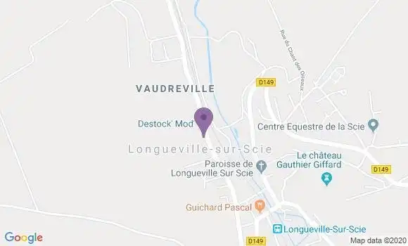 Localisation Banque Postale Agence de Longueville sur Scie