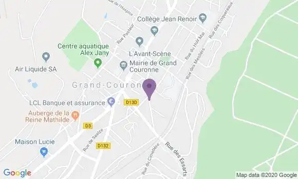 Localisation Banque Postale Agence de Grand Couronne