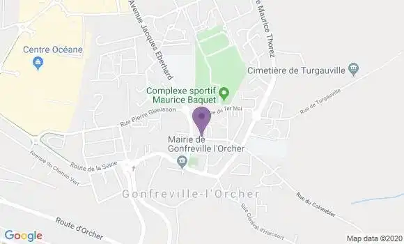 Localisation Banque Postale Agence de Gonfreville l