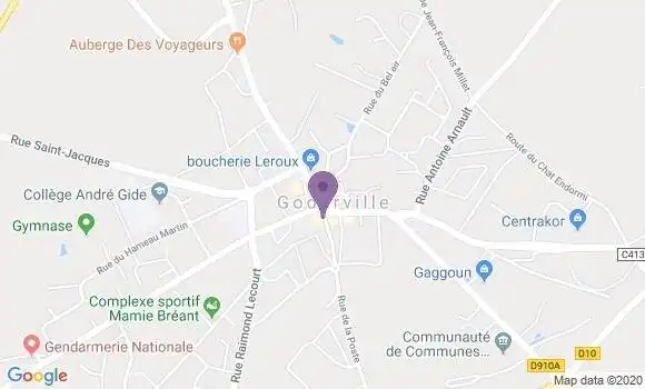 Localisation Banque Postale Agence de Goderville