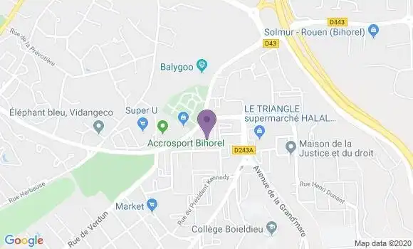 Localisation Banque Postale Agence de Darnétal
