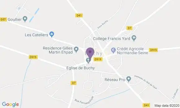Localisation Banque Postale Agence de Buchy