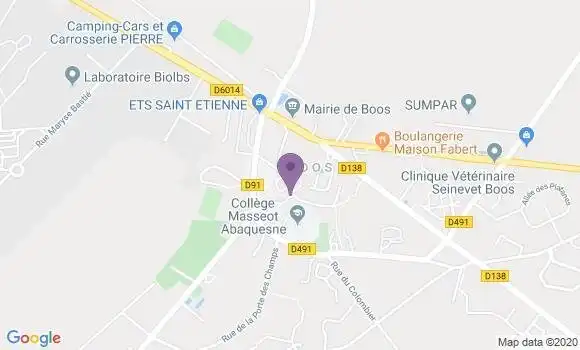 Localisation Banque Postale Agence de Boos