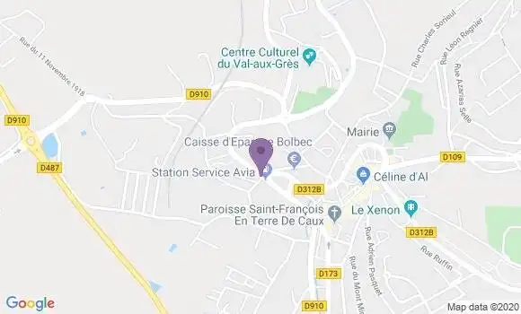 Localisation Banque Postale Agence de Bolbec