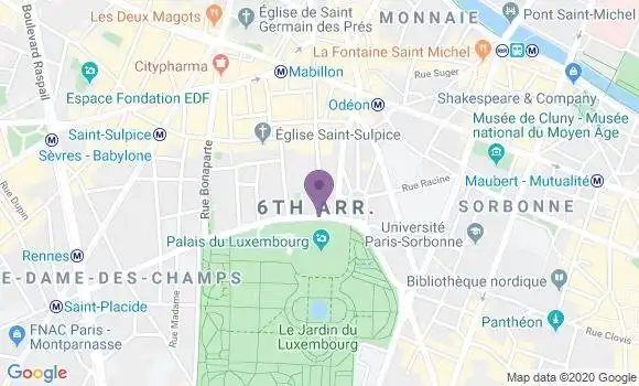 Localisation Banque Postale Agence de Paris Médicis