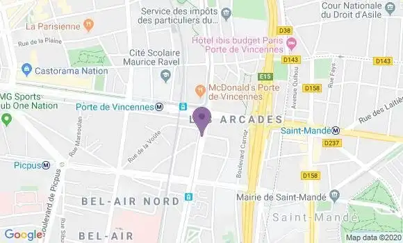 Localisation Banque Postale Agence de Paris Soult