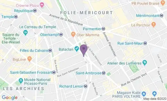 Localisation Banque Postale Agence de Paris Richard Lenoir