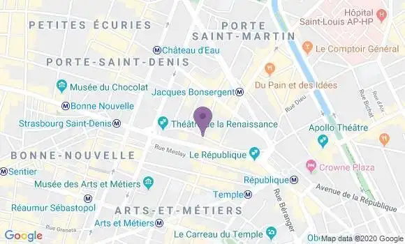 Localisation Banque Postale Agence de Paris République